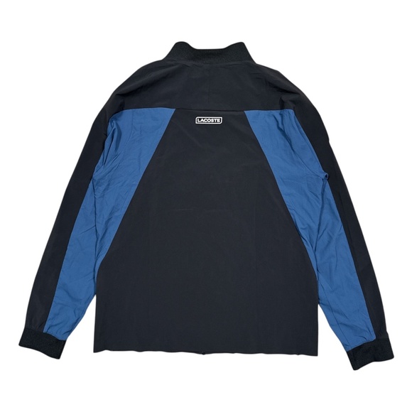 Lacoste Novak Djokovic Blue Black Windbreaker Training Jacket Mens XL - Picture 2 of 13